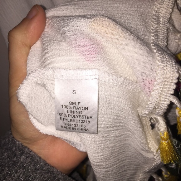 Blue Rain Layered Tassel Top - Picture 5 of 5